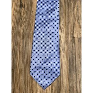 Croft & Barrow Men's Neck Tie‎ Hand Made 100% Silk Blue